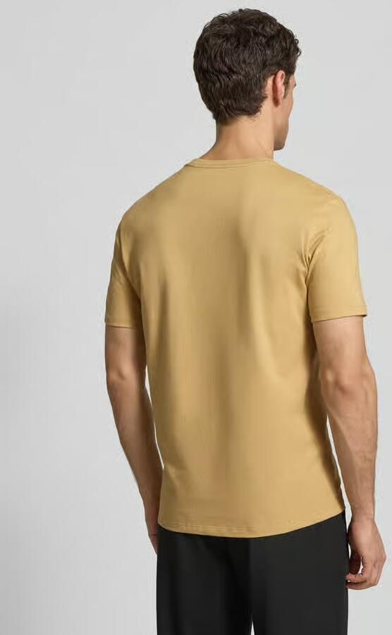 CK Calvin Klein T-shirt met labelprint en ronde hals