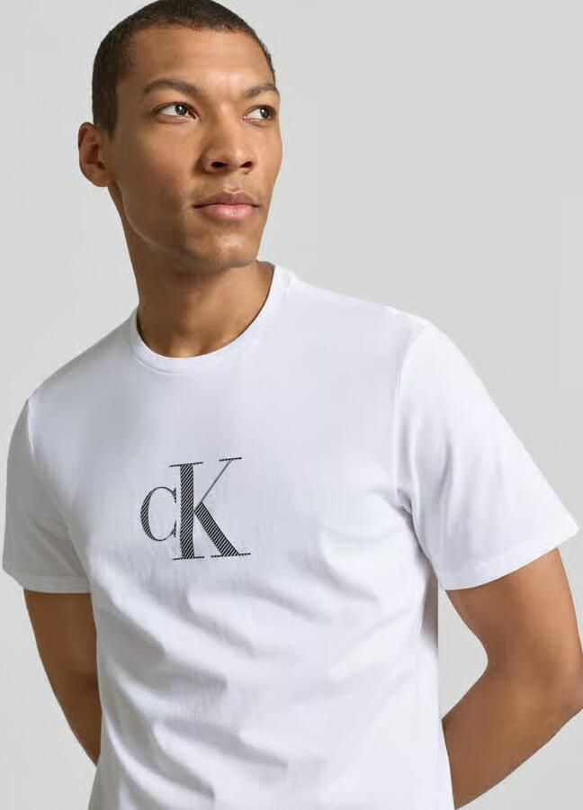 CK Calvin Klein T-shirt met ronde hals en logo - Foto 2