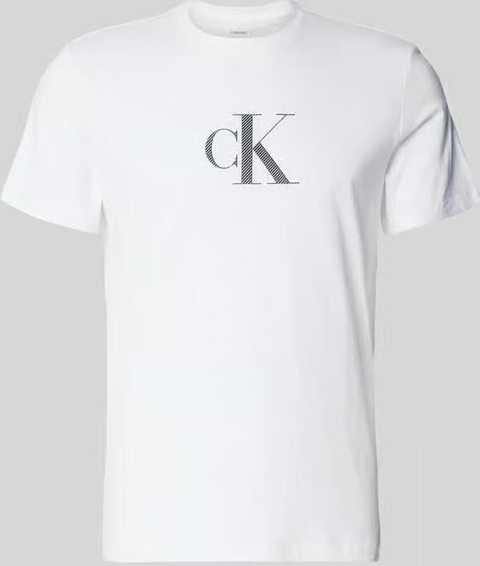 CK Calvin Klein T-shirt met ronde hals en logo