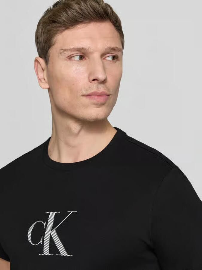 CK Calvin Klein T-shirt met ronde hals en logo - Foto 2