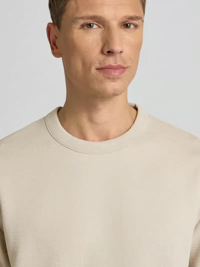 CK Calvin Klein T-shirt met ronde hals model 'CRINKLE CREPE SPACER' - Foto 2