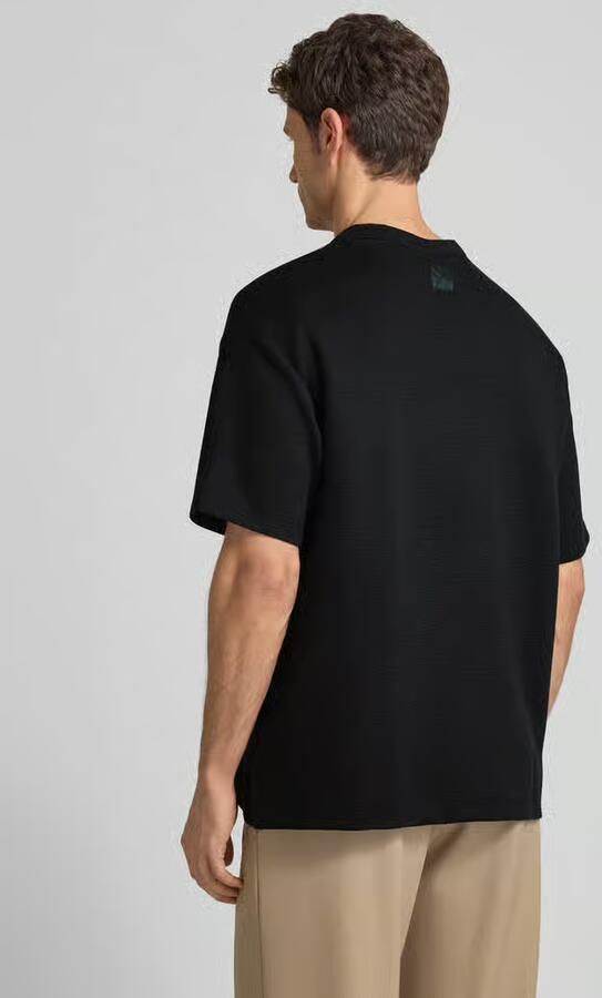 CK Calvin Klein T-shirt met ronde hals Model 'CRINKLE CREPE SPACER'