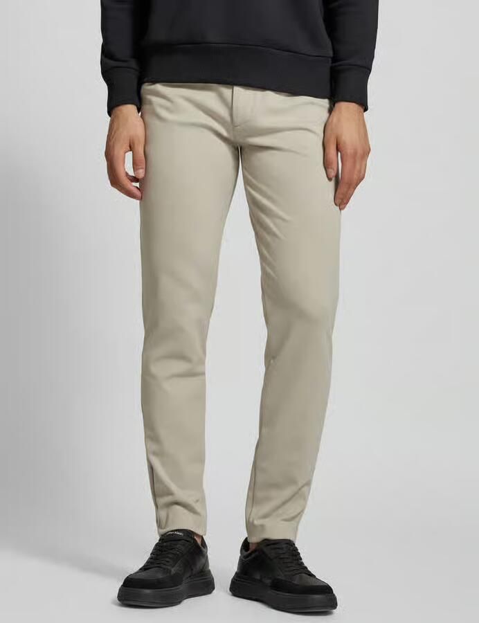 CK Calvin Klein Tapered fit broek met bandplooien - Foto 2