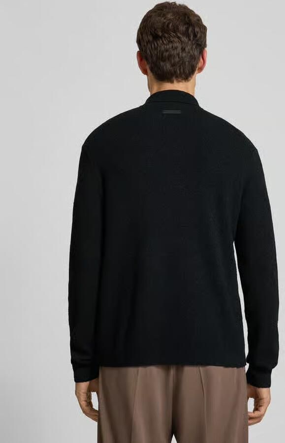 CK Calvin Klein Wollen jack met kentkraag
