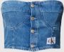 Calvin Klein Jeans Sleeveless Tops Blauw Dames - Thumbnail 2