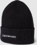 Calvin Klein Jeans Herfst Winter Katoenen Beanie Black - Thumbnail 4