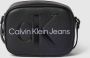 Calvin Klein Jeans Zwarte Mono Cross Body Camera Tas Black Dames - Thumbnail 2
