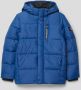 Calvin Klein gewatteerde winterjas van gerecycled polyester blauw Jongens Gerecycled polyester (duurzaam) Capuchon 128 - Thumbnail 2