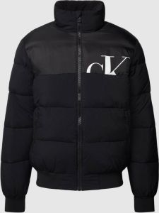 Calvin Klein Jeans Gewatteerd jack met labelprint model 'Quilt'