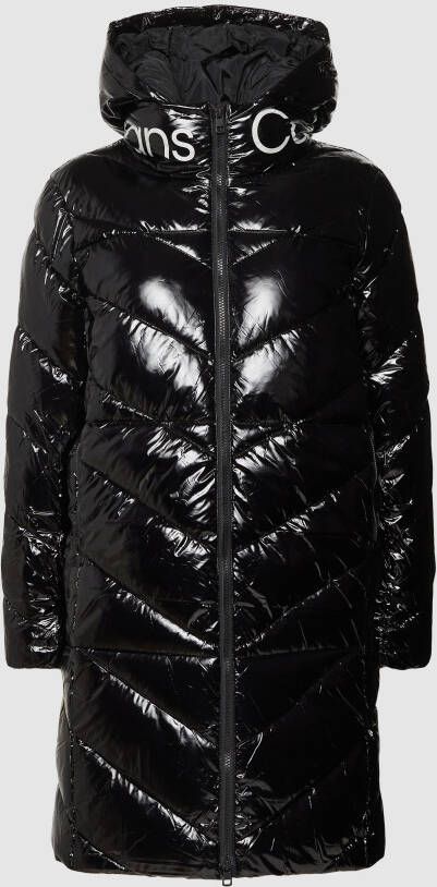 Calvin Klein Jeans Gewatteerd jack met labelprint model 'Quilt'