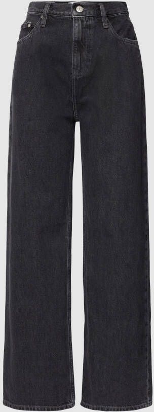 Calvin Klein Jeans High rise relaxed fit jeans met labeldetail