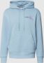Calvin Klein Heren Hoodie met Centrale Zak en Logo Print Blauw Heren - Thumbnail 1