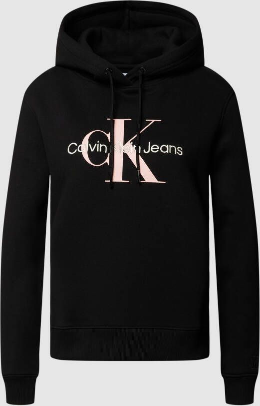 Calvin Klein Jeans Hoodie met labelprint model 'ICONIC'