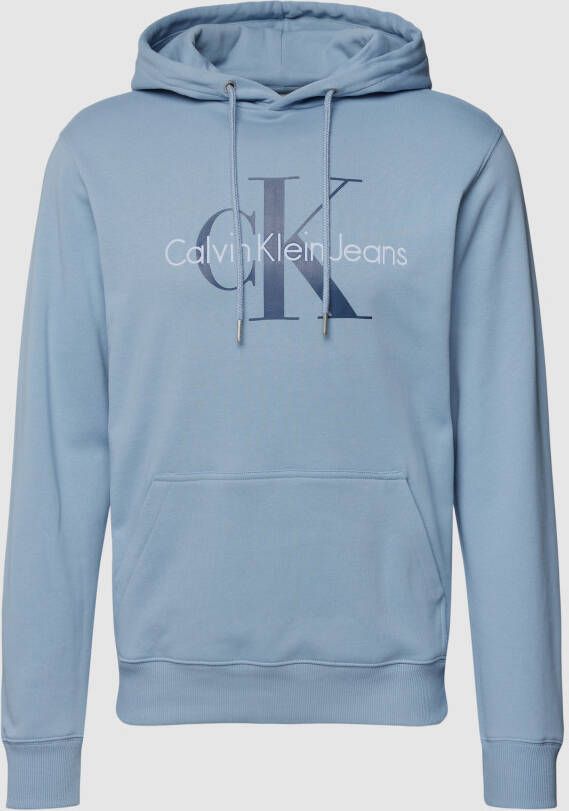 Calvin Klein Hoodie SEASONAL MONOLOGO REGULAR HOODIE met logoprint en borduursel