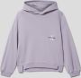 Calvin Klein hoodie met logo lila Sweater Paars Meisjes Katoen Capuchon 116 - Thumbnail 3