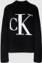 Calvin Klein Trui met ronde hals BLOWN UP CK HIGH NECK SWEATER met groot ck monogram in contrastkleur - Thumbnail 3