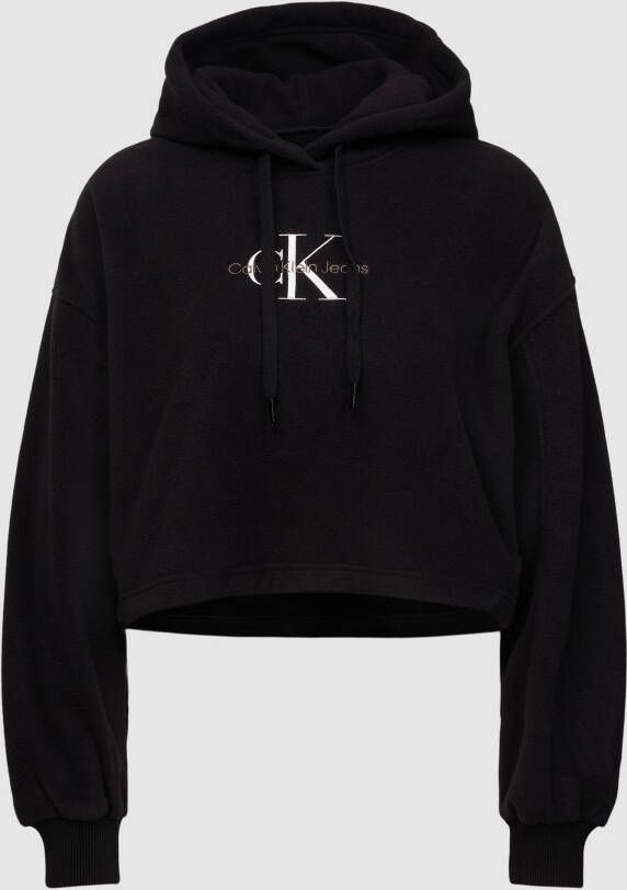 Calvin Klein Jeans Hoodie van fleece model 'POLAR'