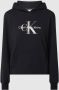 Calvin Klein Hoodie GUNMETAL MONOGRAM HOODIE met metallickleurig ck logo monogram & opschrift - Thumbnail 1