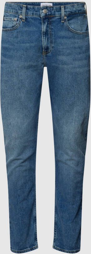 Calvin Klein Jeans Blauwe Jeans met Ritssluiting en Knoopsluiting Blue Heren