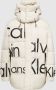 Calvin Klein Beige Polyester Jas met Afneembare Capuchon Beige - Thumbnail 1