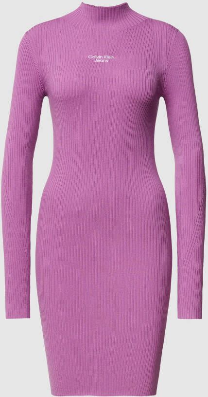 Calvin Klein Body STACKED LOGO TIGHT SWEATER DRESS