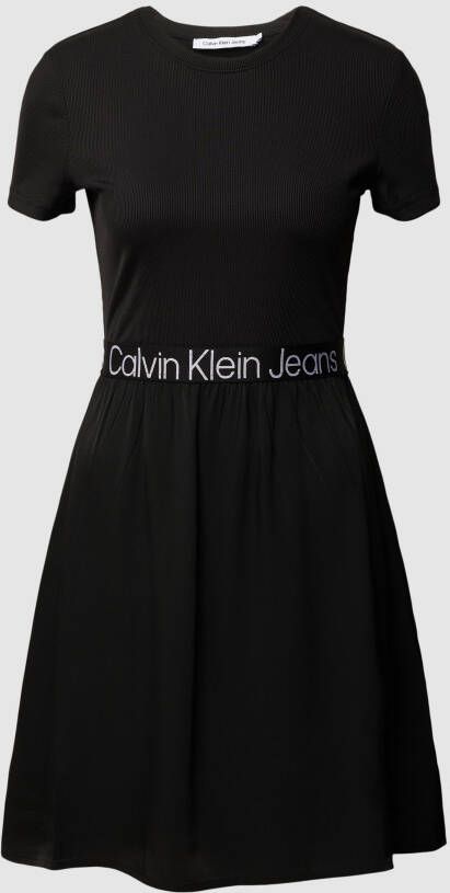 Calvin Klein Jeans Jurk met logo in band