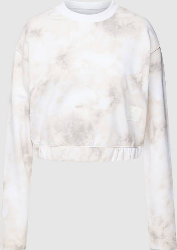 Calvin Klein Jeans Kort sweatshirt in batiklook model 'TIE DYE AOP CREW NECK'