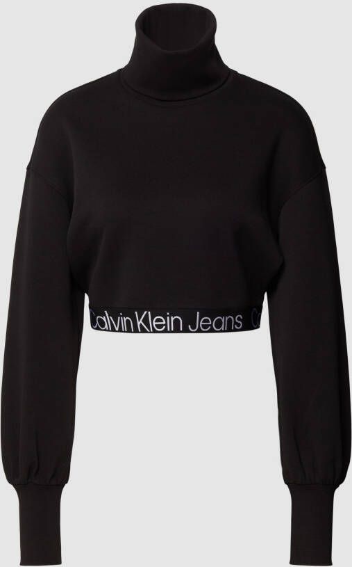 Calvin Klein Jeans Kort sweatshirt met col