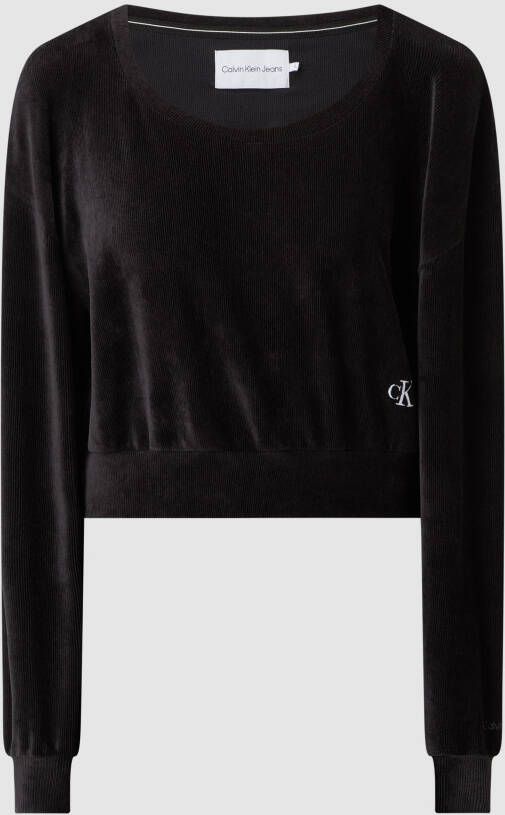 Calvin Klein Jeans Kort sweatshirt van corduroy