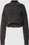 Calvin Klein Jeans Vintage Stijl Turtleneck Jumpers Black Dames - Thumbnail 1