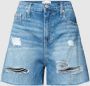 Calvin Klein Jeans Blauwe Versleten Denim Shorts Blue Dames - Thumbnail 2