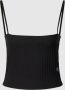 Calvin Klein Top met spaghettibandjes RIB CROPPED STRAPP TOP - Thumbnail 2