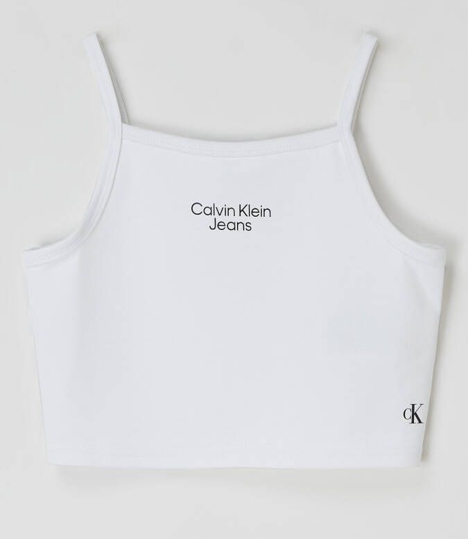 Calvin Klein Jeans Korte top met labelprint