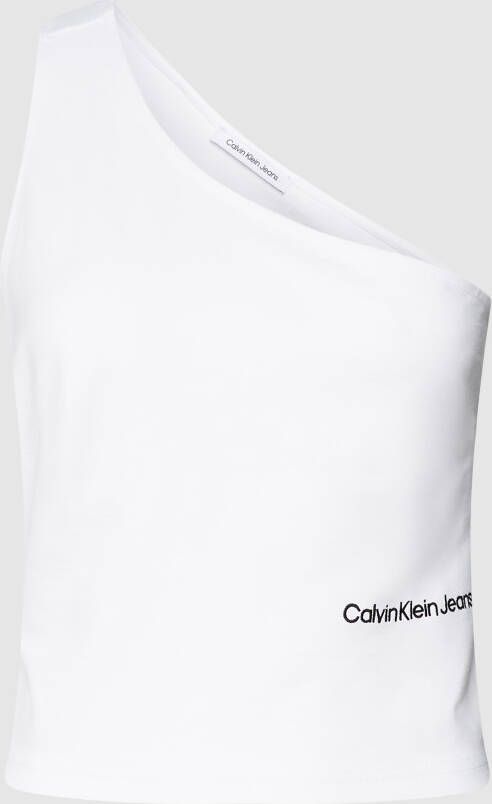 Calvin Klein Jeans Korte top met one shoulder-band