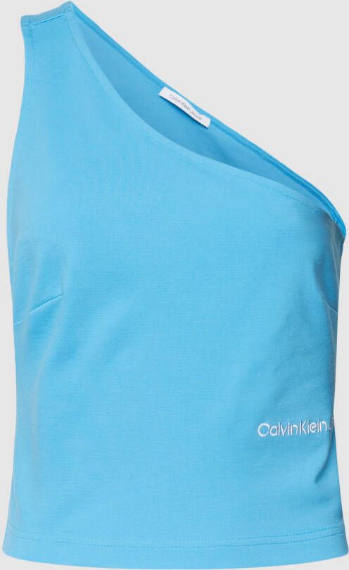 Calvin Klein Jeans Korte top met one shoulder-band