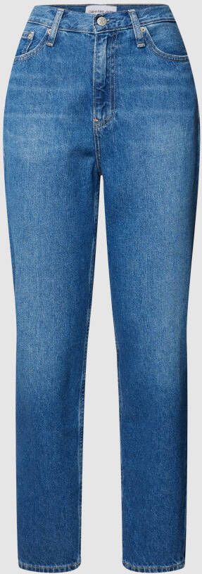 Calvin Klein Jeans Lichtblauwe Jeans met Zijrits Blue Dames