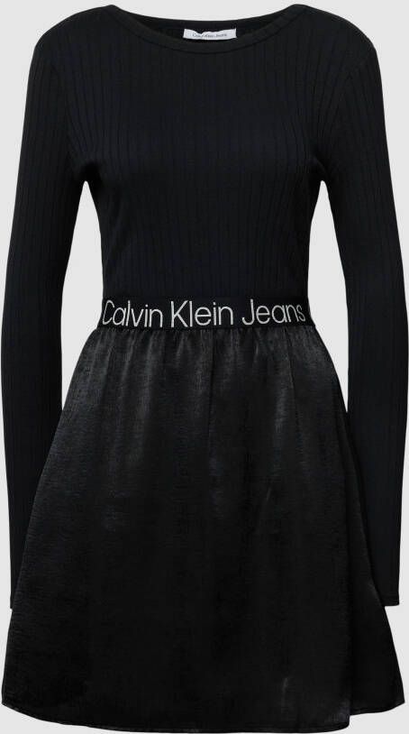 Calvin Klein Jeans Mini-jurk met logo in band model 'LOGO''
