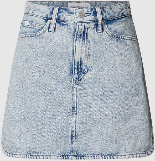 Calvin Klein Jeans Minirok in denimlook met 5-pocketmodel