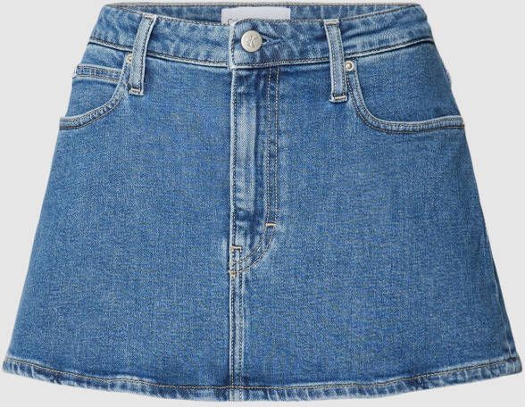 Calvin Klein Jeans Minirok met labelpatch model 'MICRO'