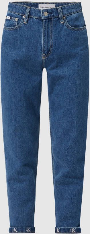 CALVIN KLEIN JEANS high waist mom jeans met borduursels denim medium - Foto 2