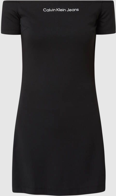 Calvin Klein Mini-jurk MILANO BARDOT DRESS met off shoulder-hals