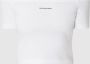Calvin Klein Jeans Off shoulder-shirt met logoprint - Thumbnail 1