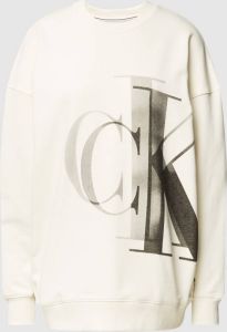 Calvin Klein Jeans Oversized sweatshirt met labeldetail