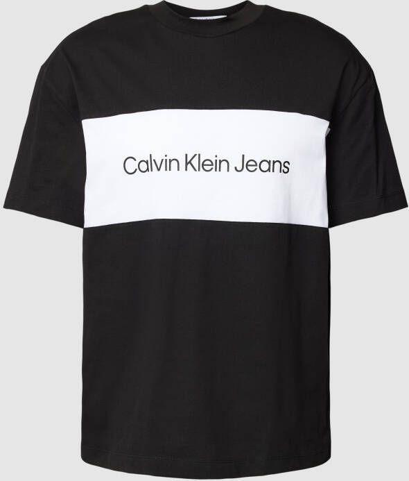 Calvin Klein Jeans Oversized T-shirt met labelprint model 'BLOCKING'