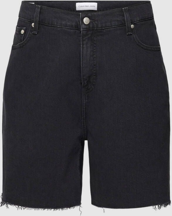 Calvin Klein Jeans Plus Korte PLUS SIZE jeans met labelpatch