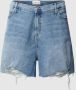 Calvin Klein Jeans Plus Korte PLUS SIZE jeans met labelpatch van leer model 'Mom' - Thumbnail 1