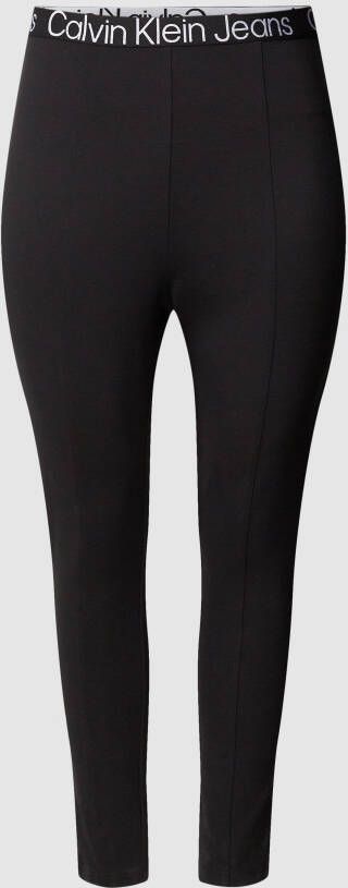 Calvin Klein Jeans Plus SIZE legging met logo in band model 'PLUS HIGH RISE MILANO'