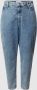 Calvin Klein Jeans Plus Mom jeans MOM JEAN PLUS in moon-washed look met calvin klein-logo-badge - Thumbnail 2