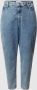 Calvin Klein Jeans Plus Mom jeans MOM JEAN PLUS in moon-washed look met calvin klein-logo-badge - Thumbnail 1