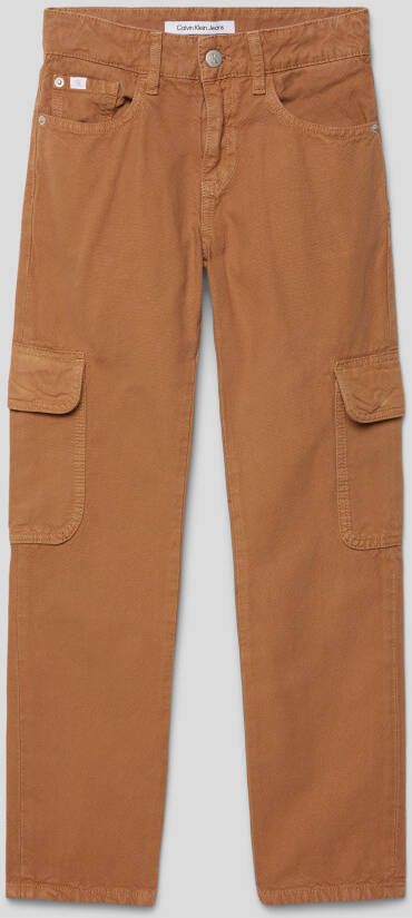 Calvin Klein Jeans Regular fit broek met labelpatch model 'UTILITY'